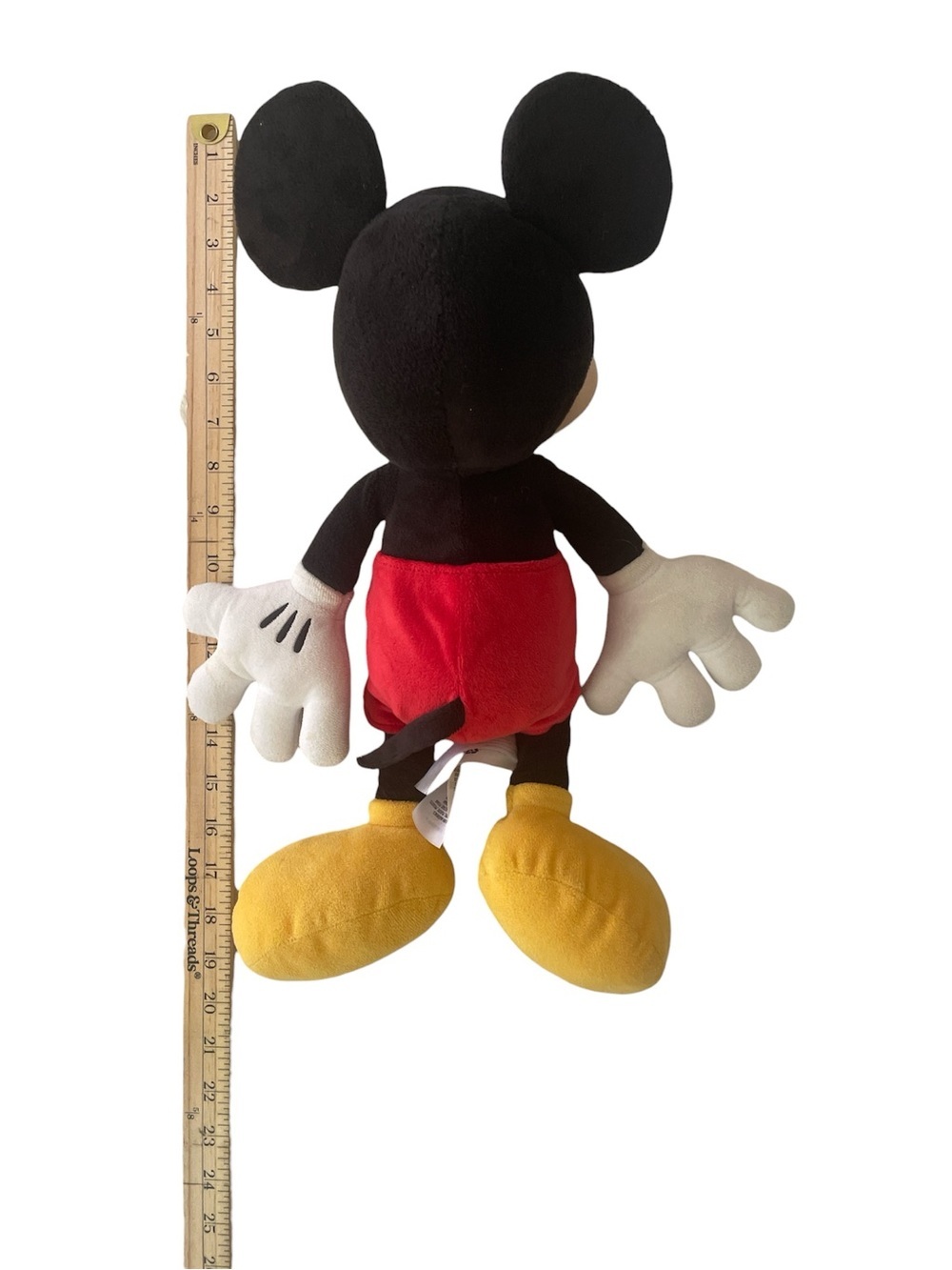Disney Large Mickey Mouse Plush - Black, Red, Yellow, Cream, White - Picture 3 of 6